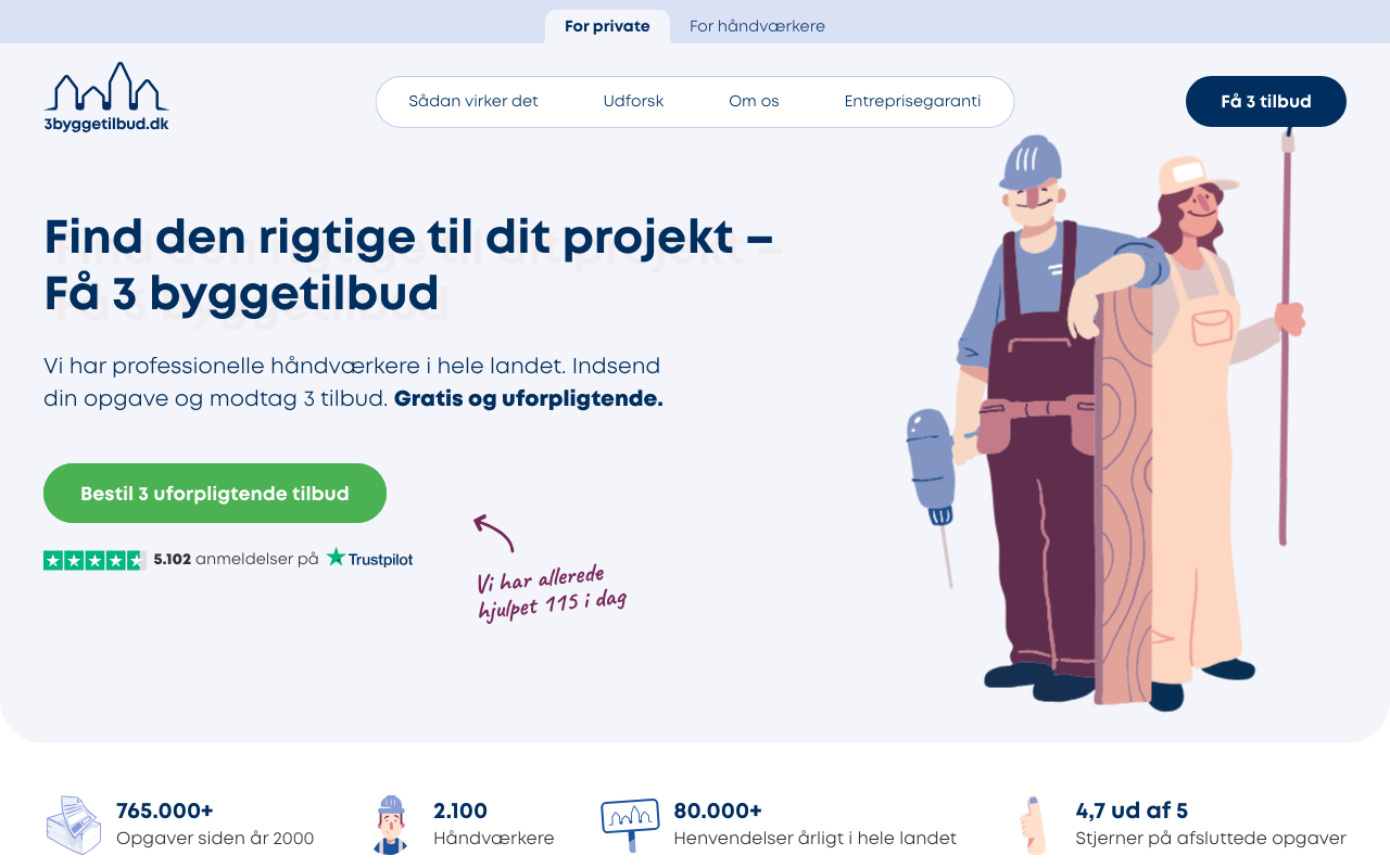Главная 3byggetilbud.dk