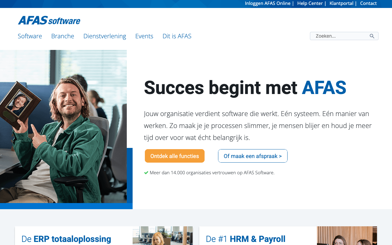 Главная AFAS Software