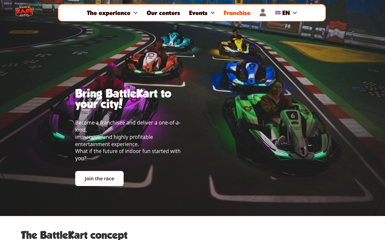 Страница франшизы BattleKart