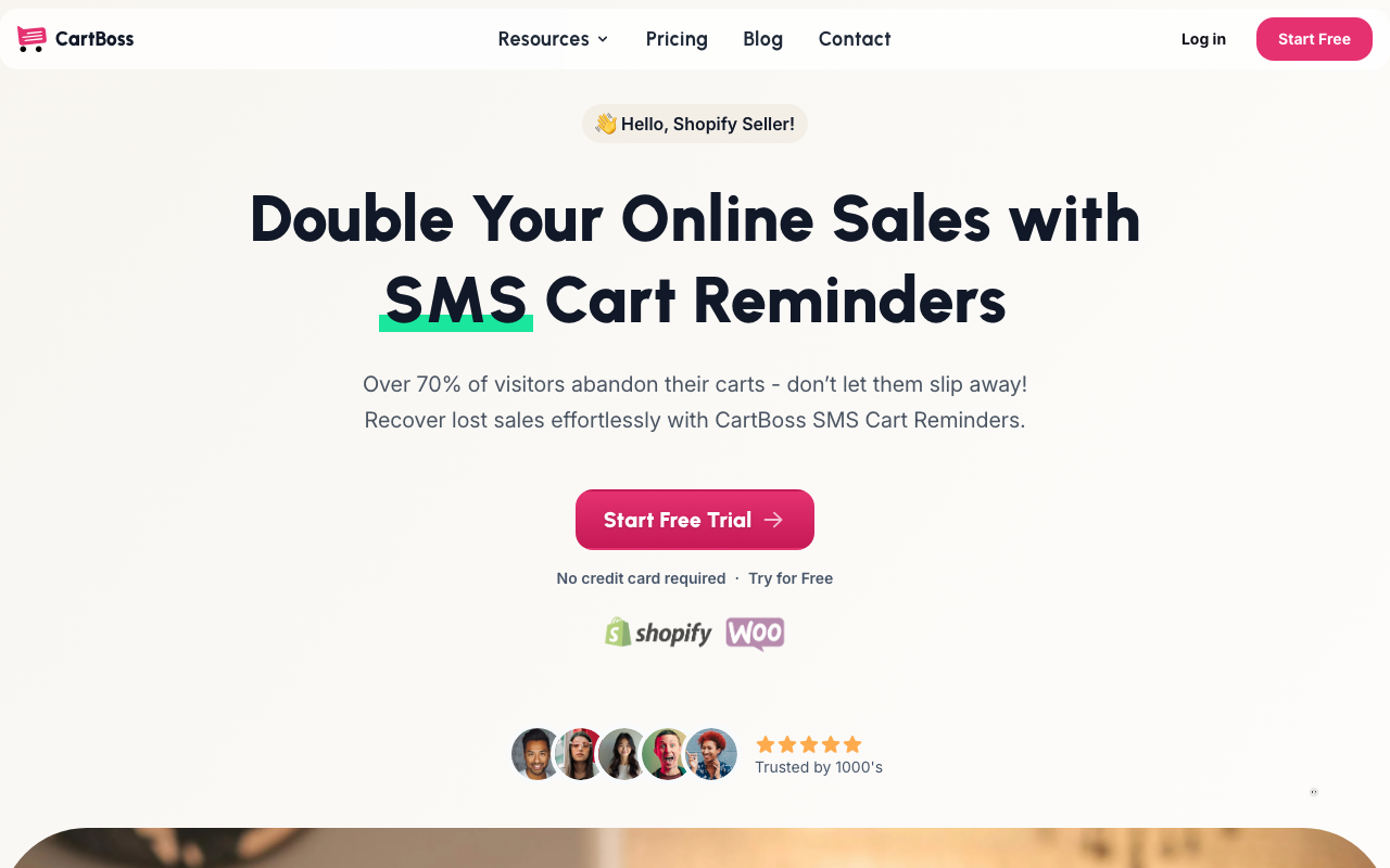 Главная страница CartBoss
