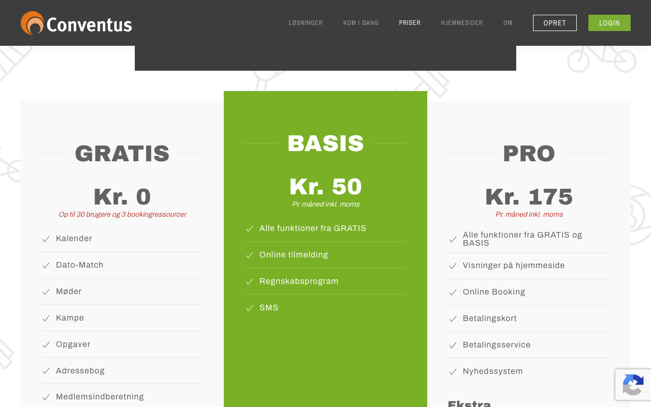 Тарифы Conventus