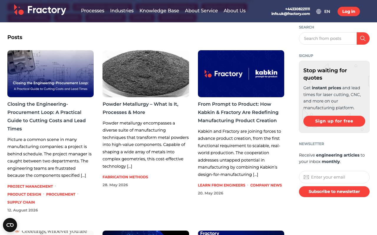 База знаний Fractory
