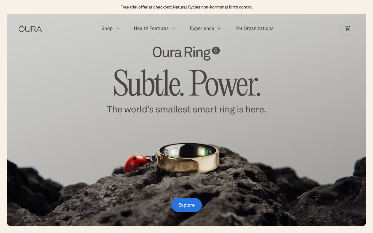 Главная Oura Ring