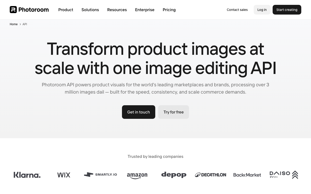 API Photoroom