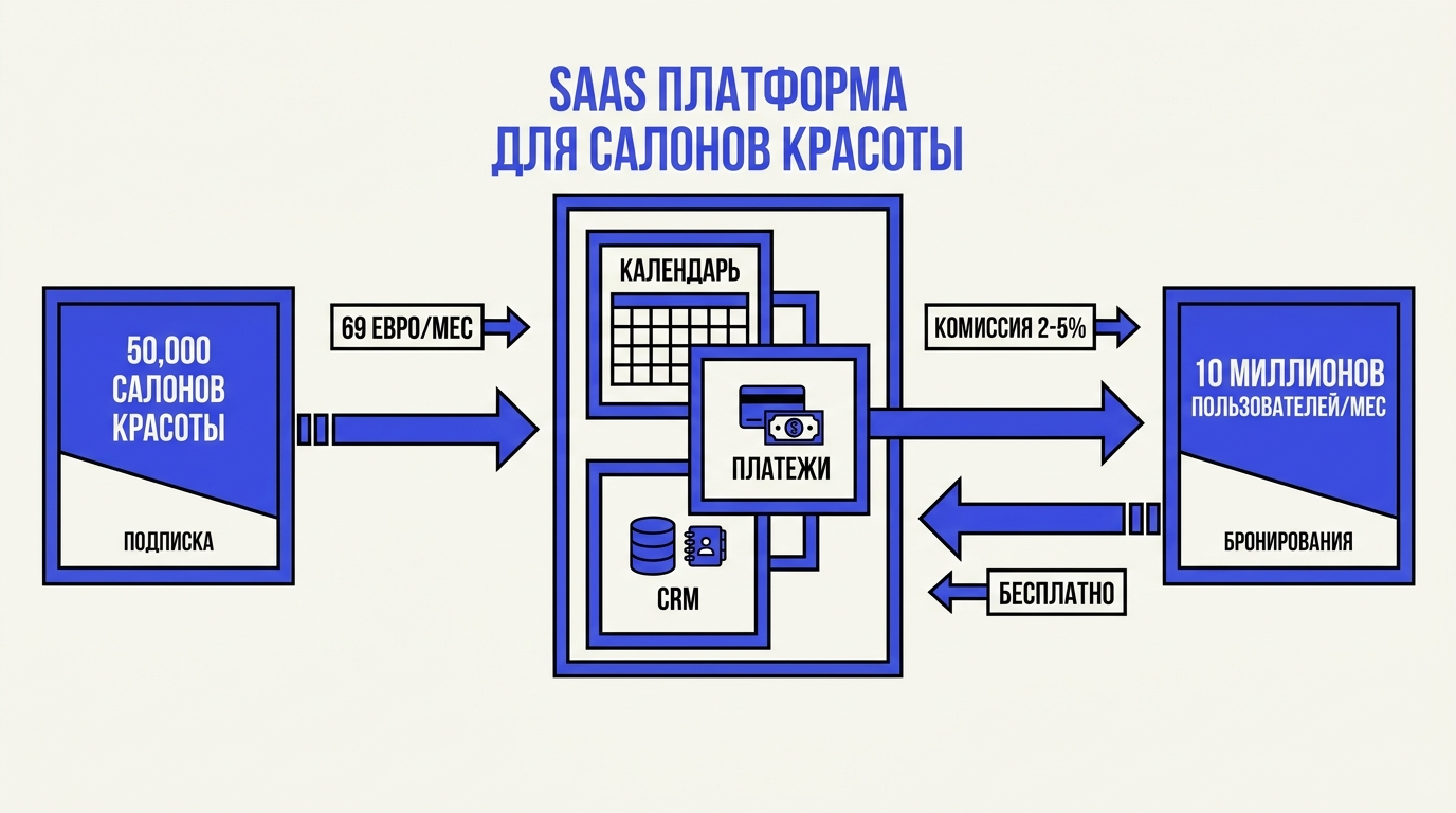 Схема бизнес-модели Planity