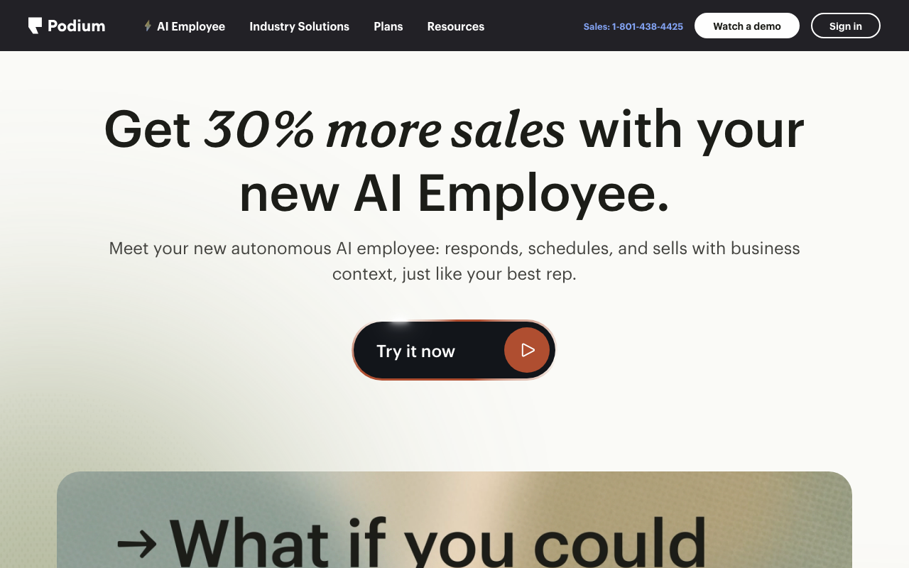 AI Employee от Podium