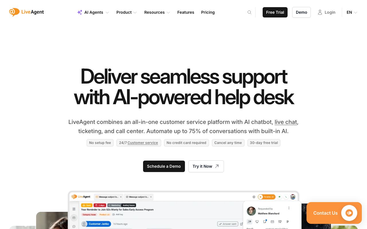Главная LiveAgent