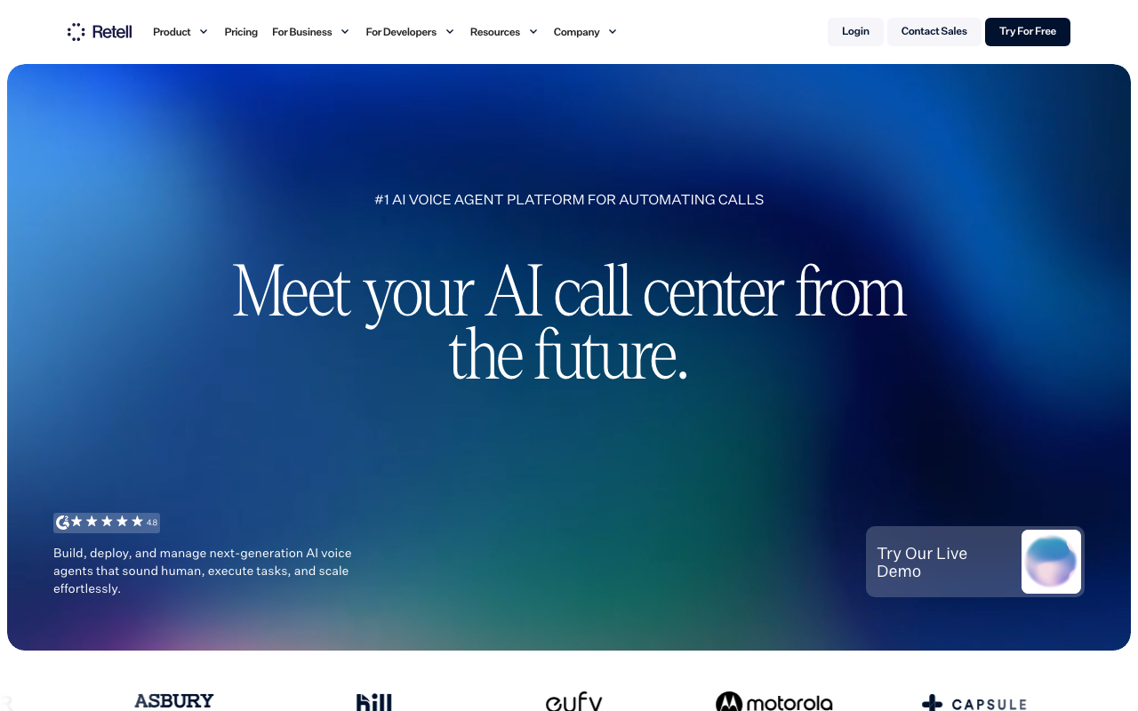 Главная Retell AI