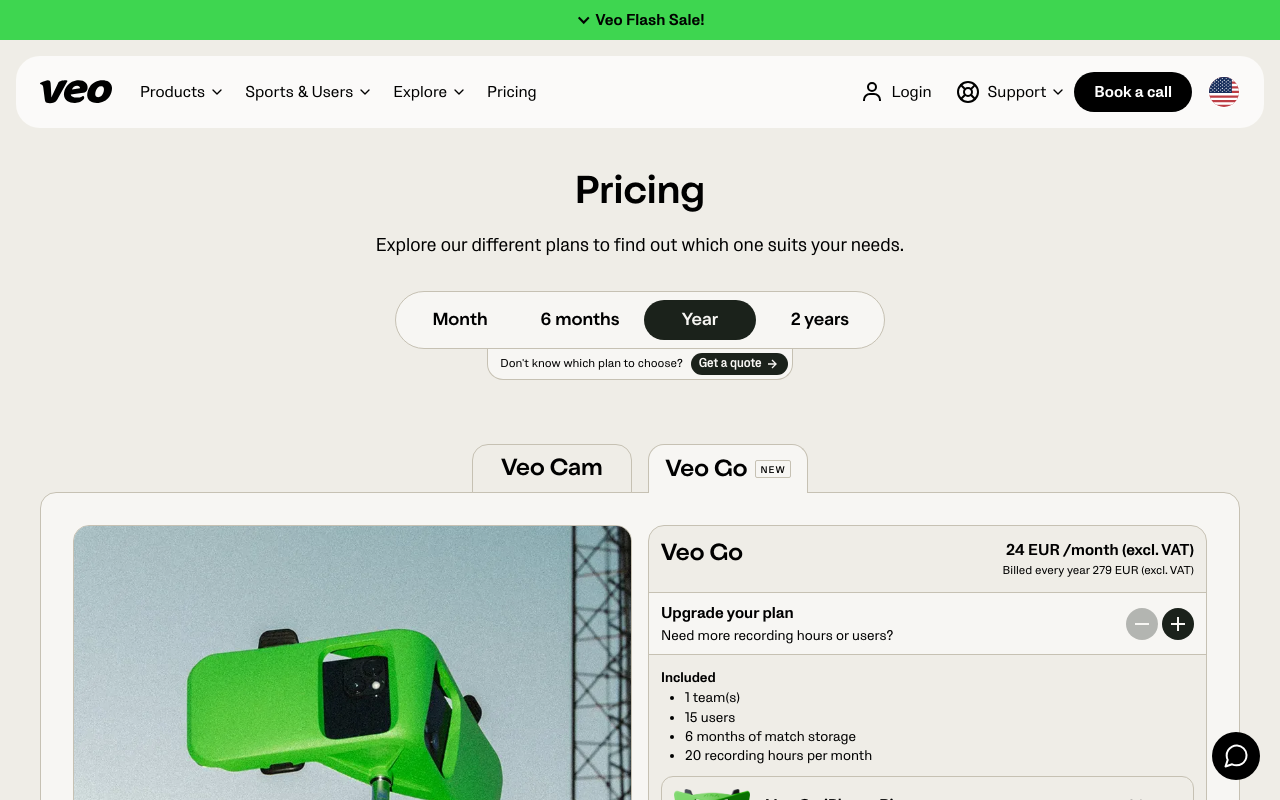 Pricing Veo