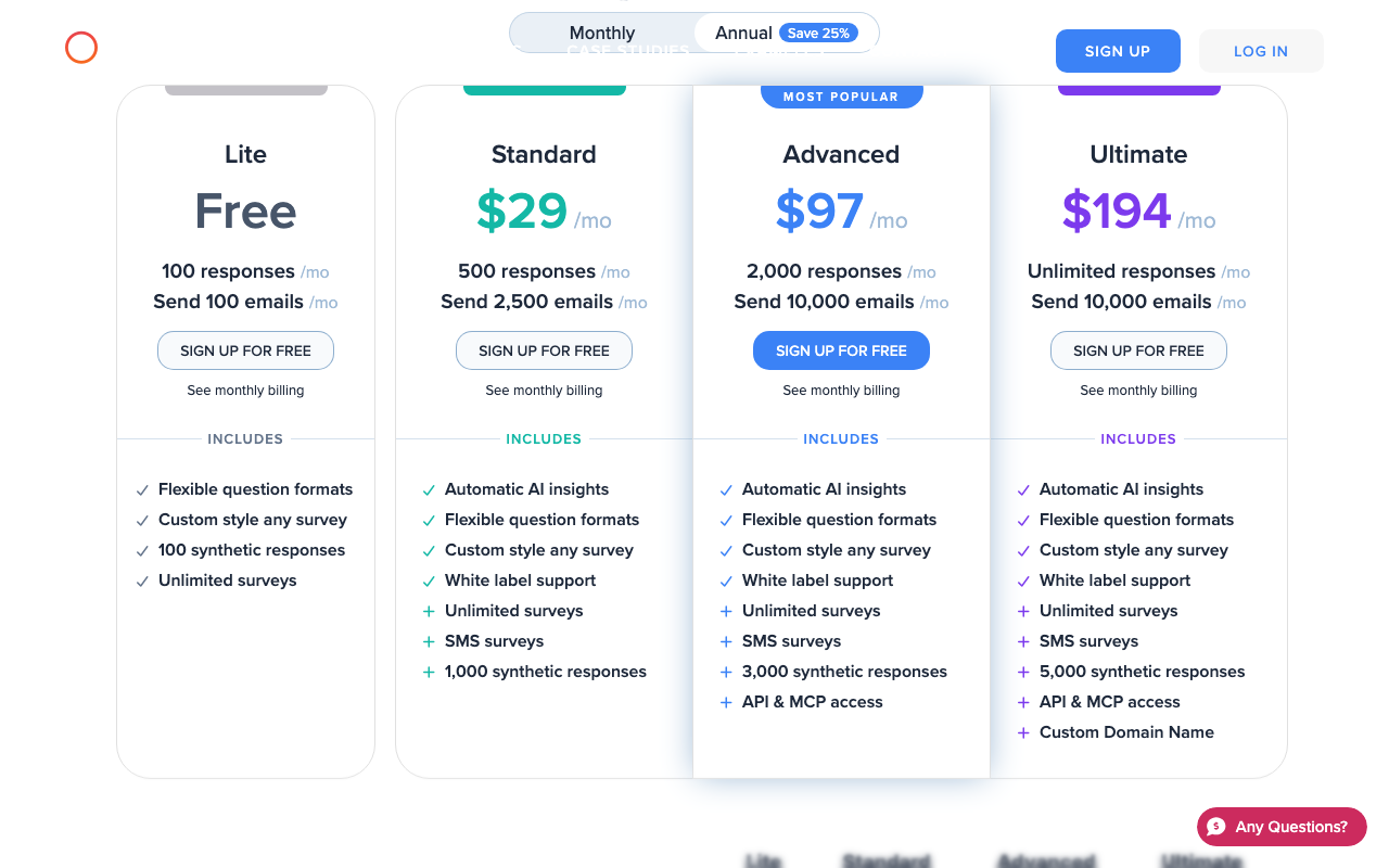 Тарифы Zigpoll